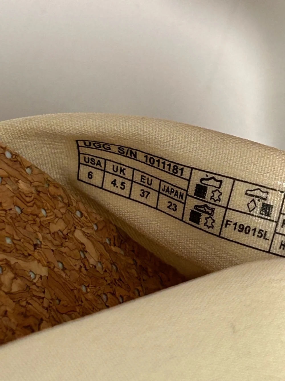 UGG Cream Espadrille Wedge Sandals